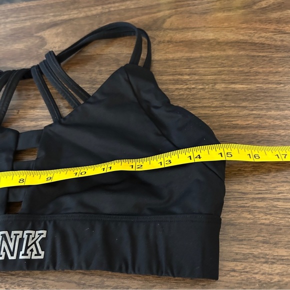 ❤️ PINK Victoria's Secret Women's Black Strappy Sports Bra L - Picture 6 of 7